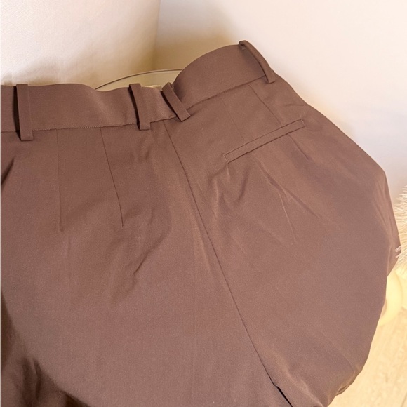 The Frankie Shop Tansy Pleated Trousers - Chocolate - Picture 5 of 7